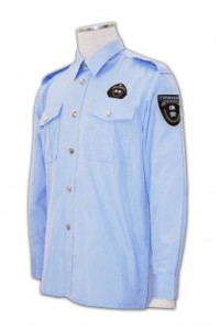 SE002 長袖恤衫制服 來版訂做 保安恤衫制服 保安制服供應訂購  